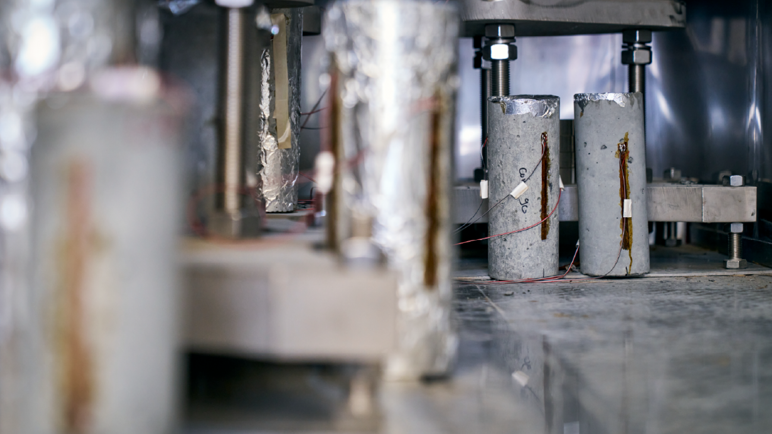 samples being tested in climate chamber