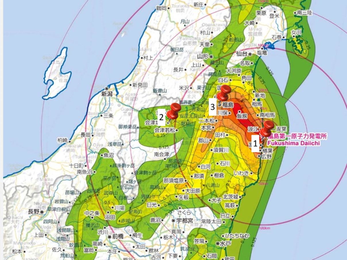 SCK CEN Academy - Lespakket Fukushima - H1 - Kaart