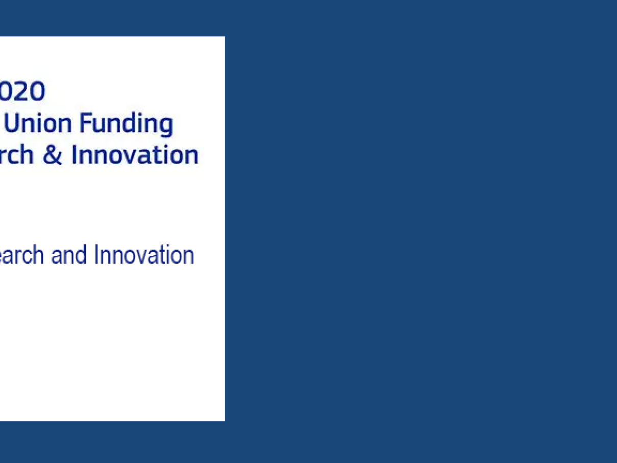 Banner with H2020 info