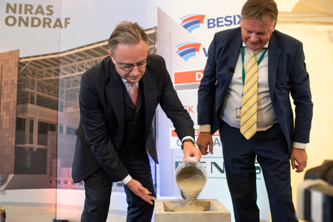 NIRAS - Eerstesteenlegging oppervlakteberging Dessel (2025)